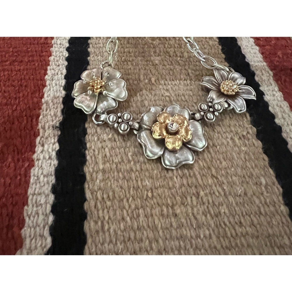 Brighton Retro Garden Flower Collar Necklace.